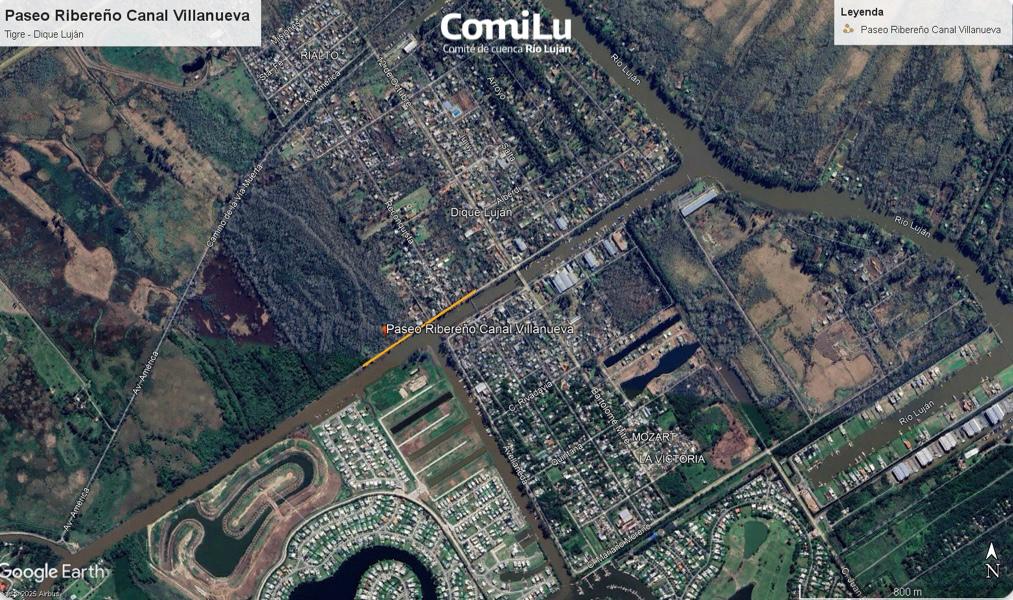 Mapa de la zona donde se van a realizar las obras 