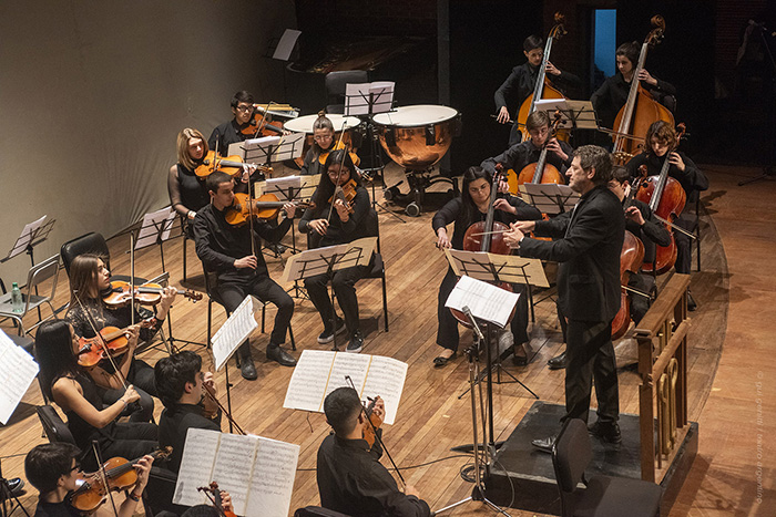 Concierto de la Camerata Académica en la Sala Piazzolla. 