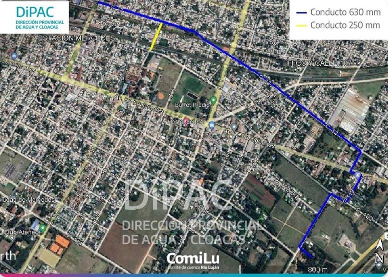 Mapas de la zona donde se van a ejecutar las obras  