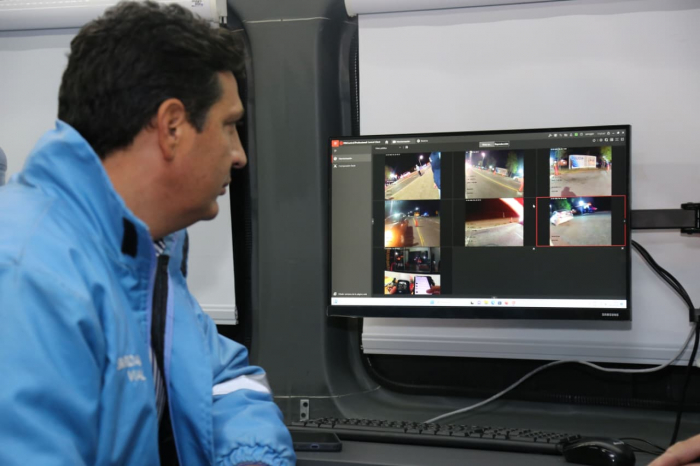 El Ministro Marinucci encabezó el operativo de seguridad vial en Monte Hermoso.