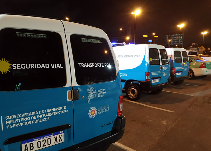 La Subsecretaría de Transporte a cargo de Alejo Supply realizó importante operativo de control vehicular nocturno