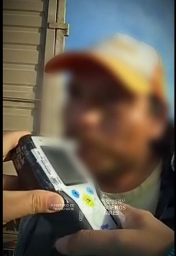 El test arrojó 0,65 gramos de alcohol en sangre.