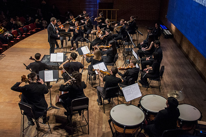 Concierto de la Camerata Académica en la Sala Piazzolla. 