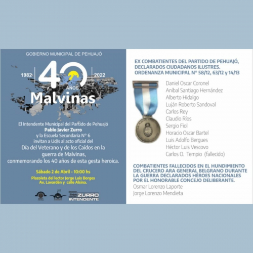 Malvinas Nos Une Malvinas Acto Homenaje