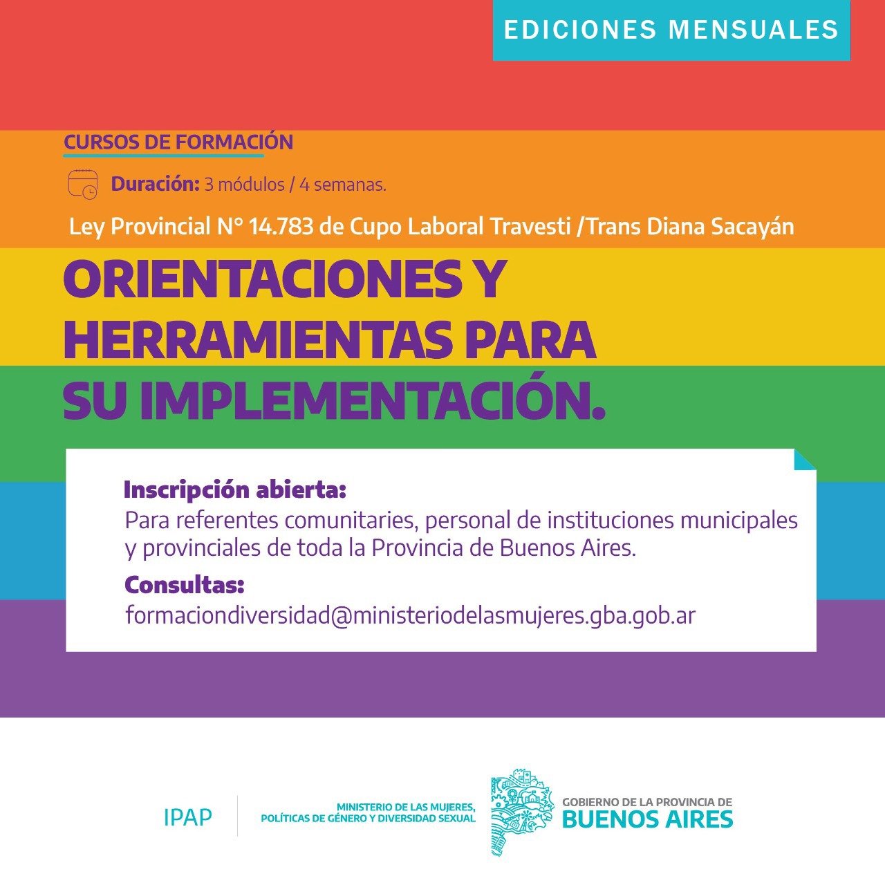 Ley Provincial N°14.783 de Cupo Laboral Travesti – Trans “Diana Sacayán”: orientaciones y herramientas para su implementación
