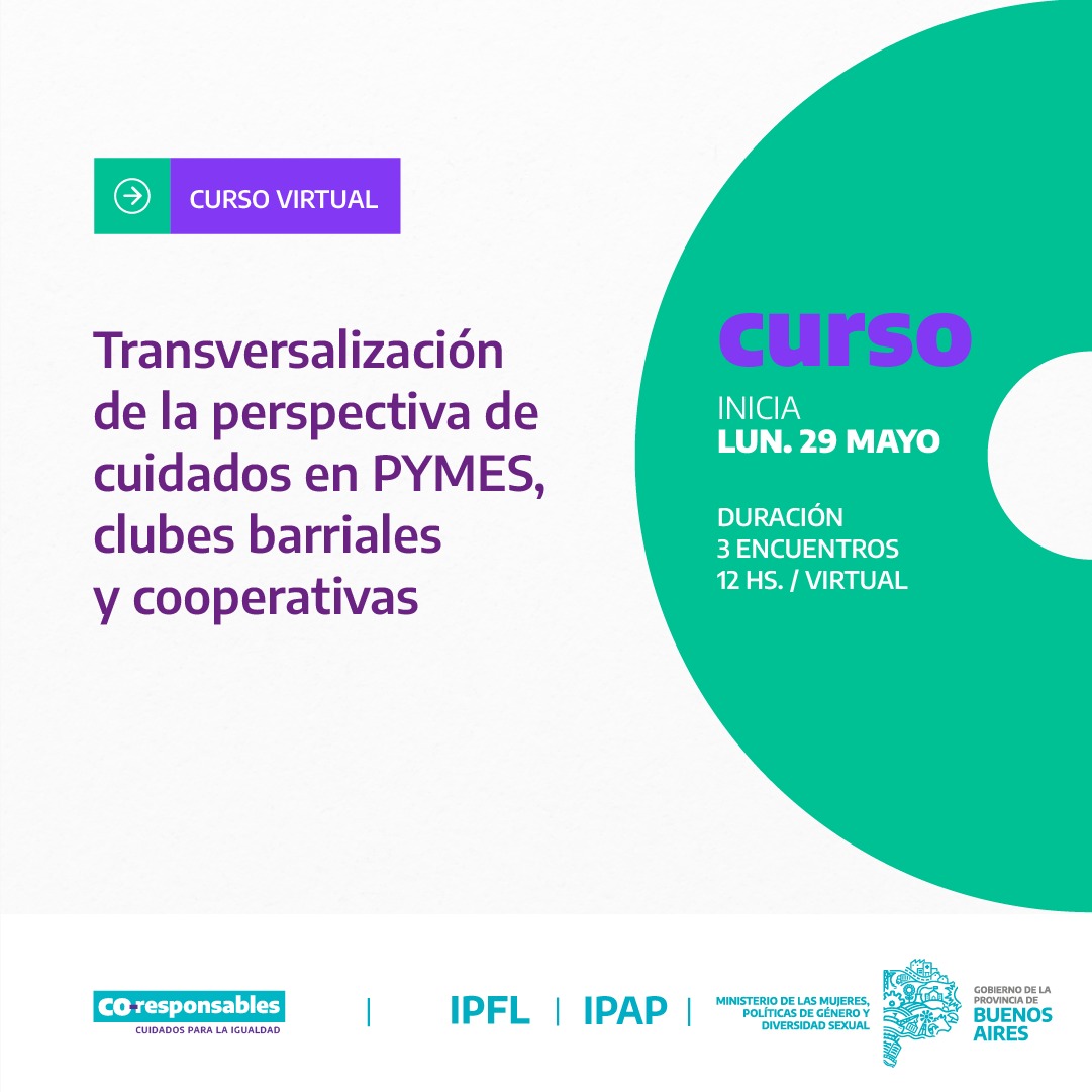 Transversalización de las perspectiva de cuidados en pymes, clubes barriales y cooperativas