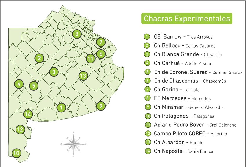 imagen con el mapa de chacras