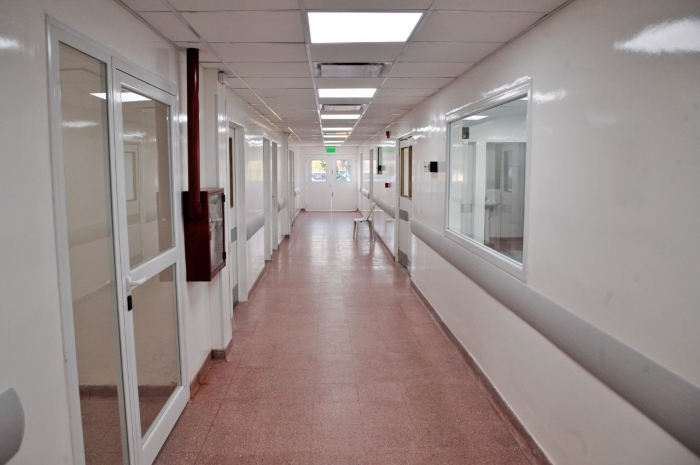 Interior de la nueva guardia del Hospital Héroes de Malvinas