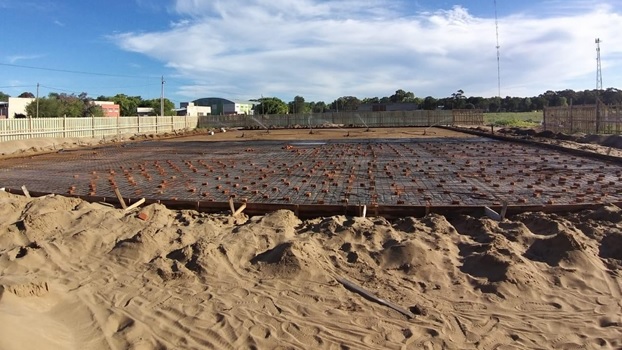 Plateas para el montaje de los Hospitales Modulares