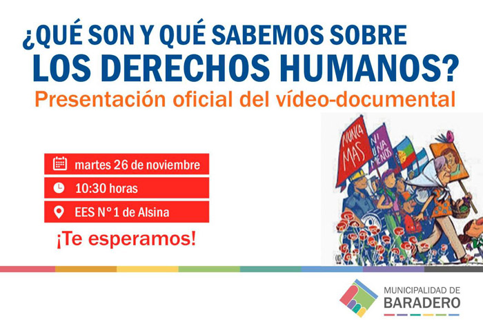 Estreno del documental "¿Qué son y qué sabemos de los derechos humanos?"