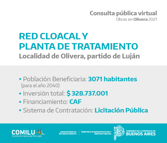 Se trata de los trabajos para la realización de una Red Cloacal y Planta de Tratamiento.