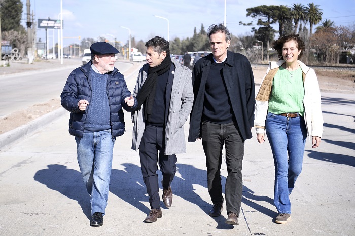 Kicillof y Katopodis habilitaron un tramo de las obras de mejora de la Ruta Provincial N°40