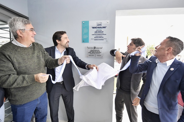 Kicillof inauguró un nuevo Centro de Atención Primaria de la Salud