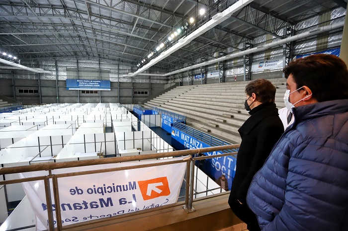 En el polideportivo Juan Domingo Perón de González Catán