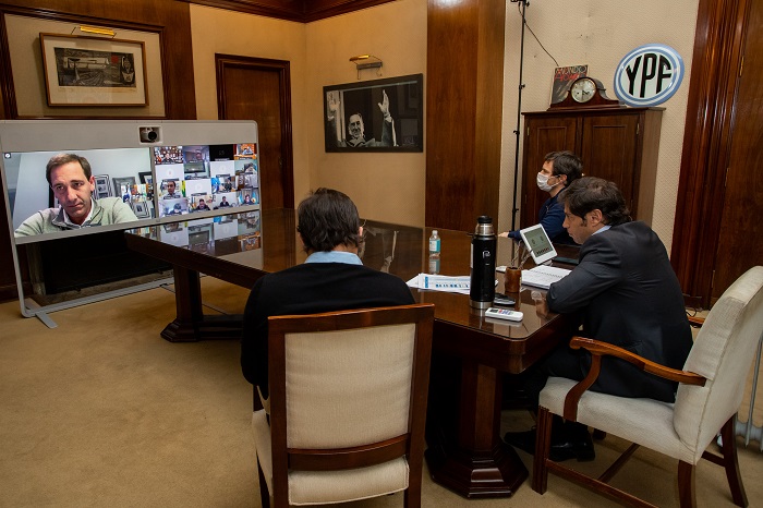 El encuentro fue mediante videoconferencia