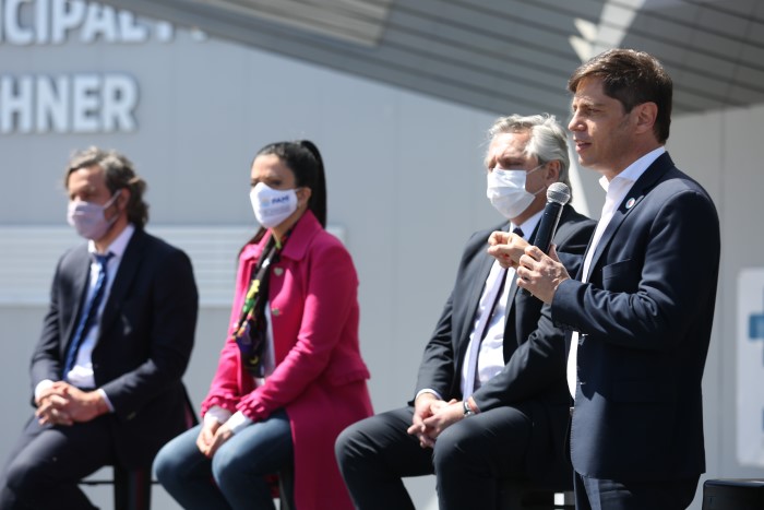 Kicillof participó junto al Presidente de la puesta en marcha del Hospital Néstor Kirchner en Escobar