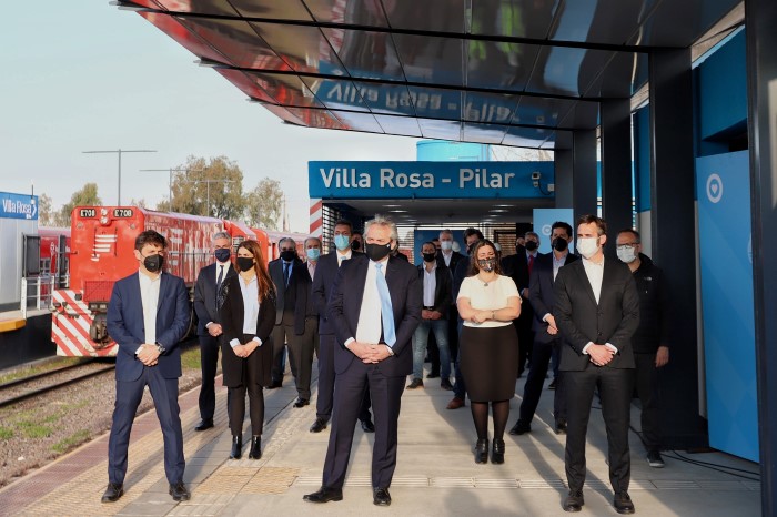 Kicillof participó de la inauguración de obras ferroviarias en Pilar