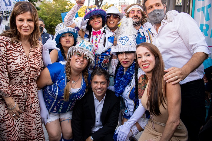 Kicillof y Saintout encabezaron el lanzamiento del programa “Carnaval es Cultura”