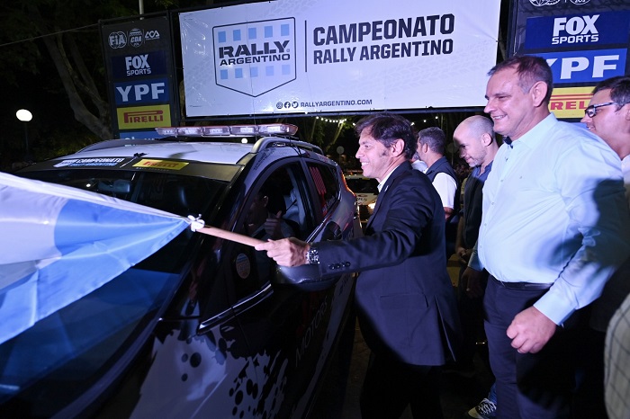 Kicillof participó de la largada promocional del Rally en General Madariaga