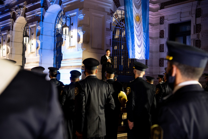 Kicillof encabezó el acto por el 205° aniversario de la Declaración de la Independencia