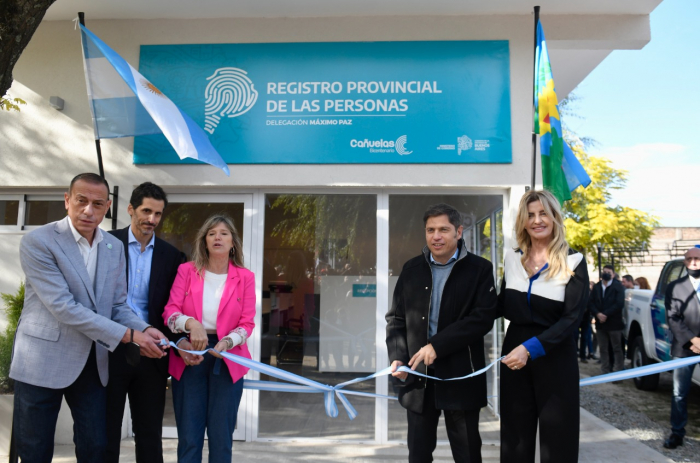 Kicillof inauguró una sede del Registro Provincial de las Personas en Máximo Paz