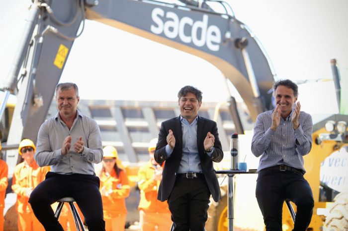 Kicillof y Katopodis dieron inicio a las obras para transformar en autovía la Ruta 3 entre San Miguel del Monte y Gorchs