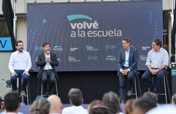 Kicillof participó de la presentación del programa “Volvé a la Escuela”