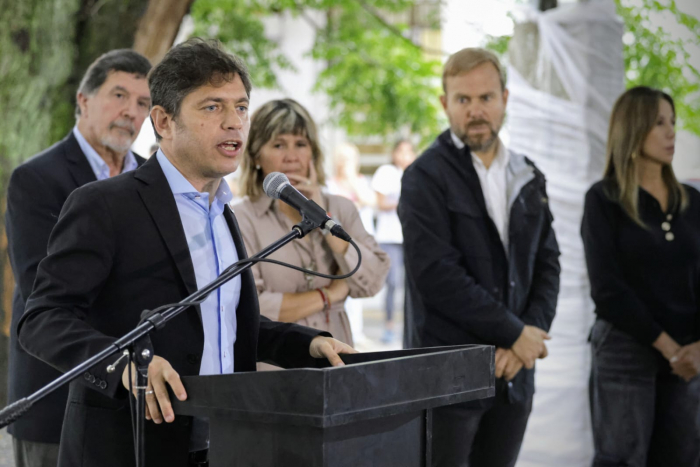 Kicillof inauguró el nuevo edificio de la Escuela Secundaria N°8 de Ezeiza