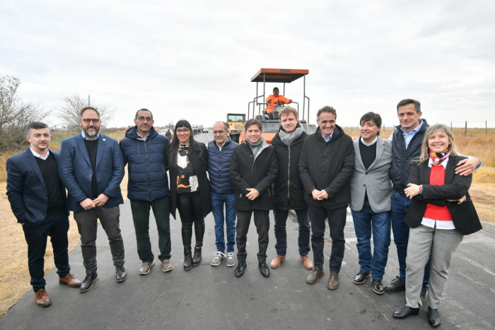 Kicillof inauguró la obra de suministro de gas natural en Pirovano