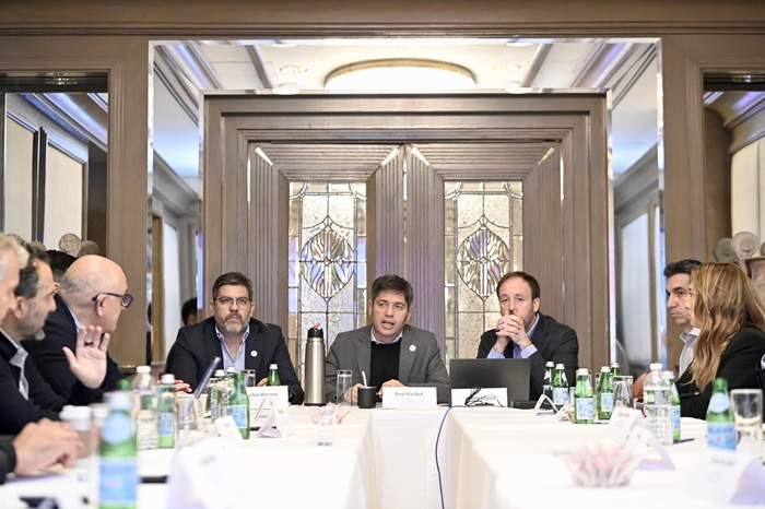 Kicillof se reunió en Nueva York con empresarios y representantes de fondos de inversión