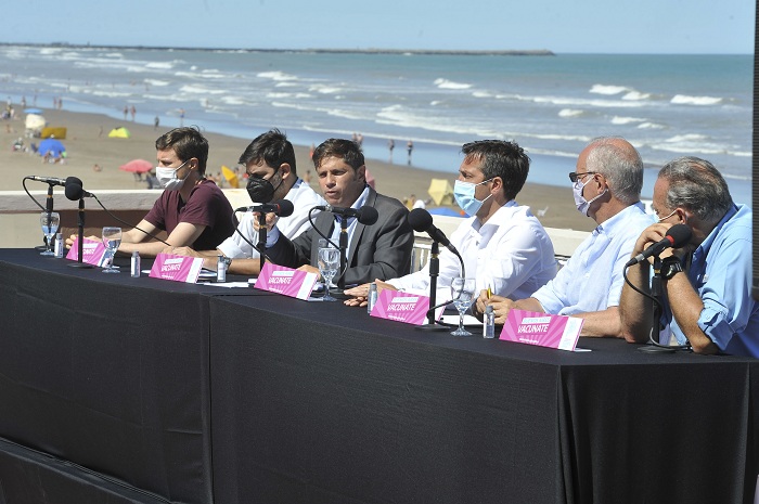 Conferencia de prensa en Necochea