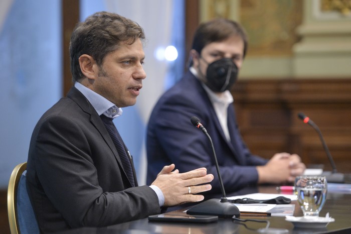 El gobernador Axel Kicillof y el ministro Nicolás Kreplak anunciaron también el inicio de la inmunización de niños y niñas de en