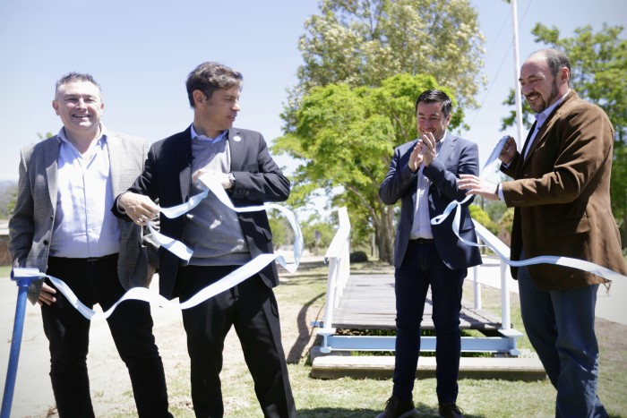 Se inauguró el entubamiento del canal de la Laguna de Ranchos