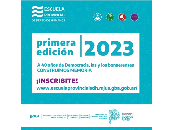 Vuelven los cursos de la Escuela Provincial de Derechos Humanos 