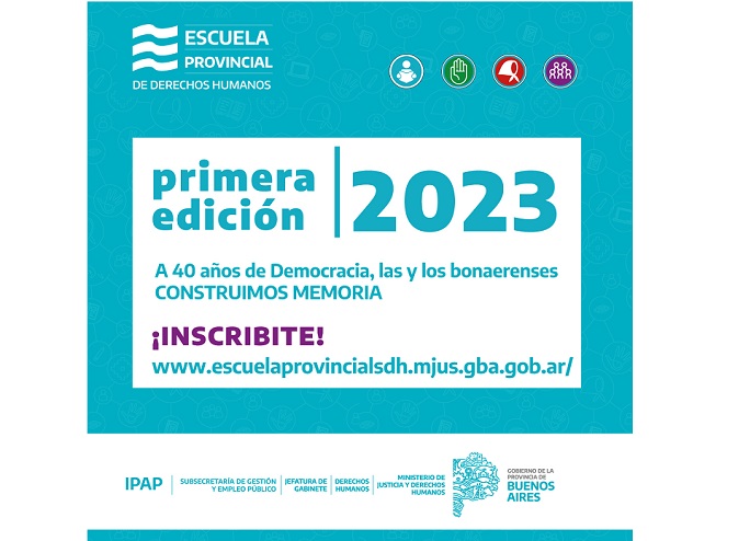 Vuelven los cursos de la Escuela Provincial de Derechos Humanos 