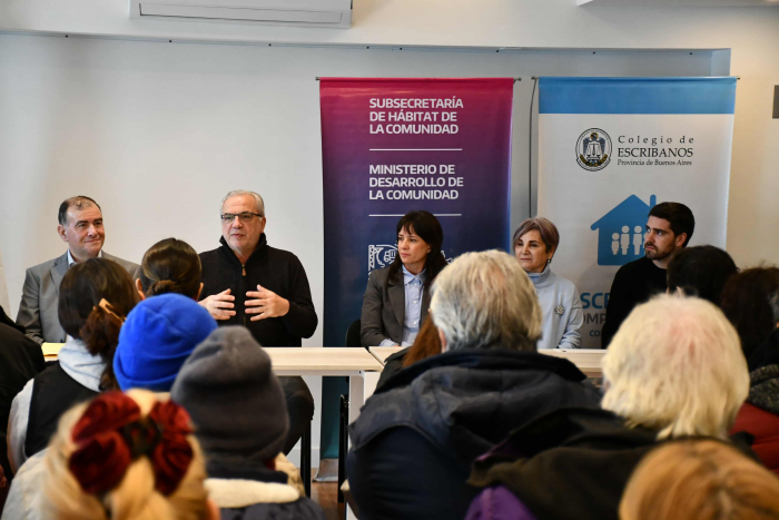 Pascolini encabezó el acto en Quilmes