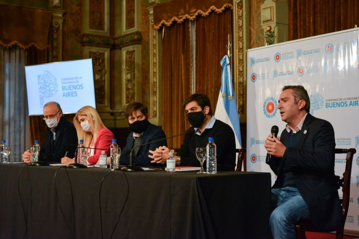 Junto a Kicillof, Magario, Bianco y Gollán