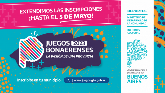 El período de inscripción a los Juegos Bonaerenses 2023 se extendió hasta el 5 de mayo.