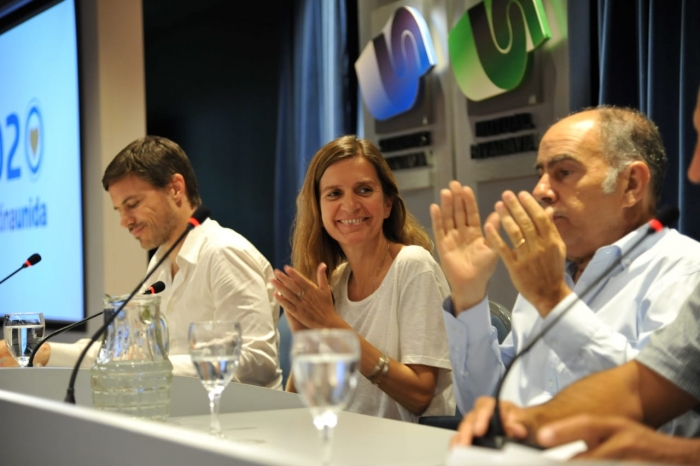 Junto a Augusto Costa y Mario Cafiero 