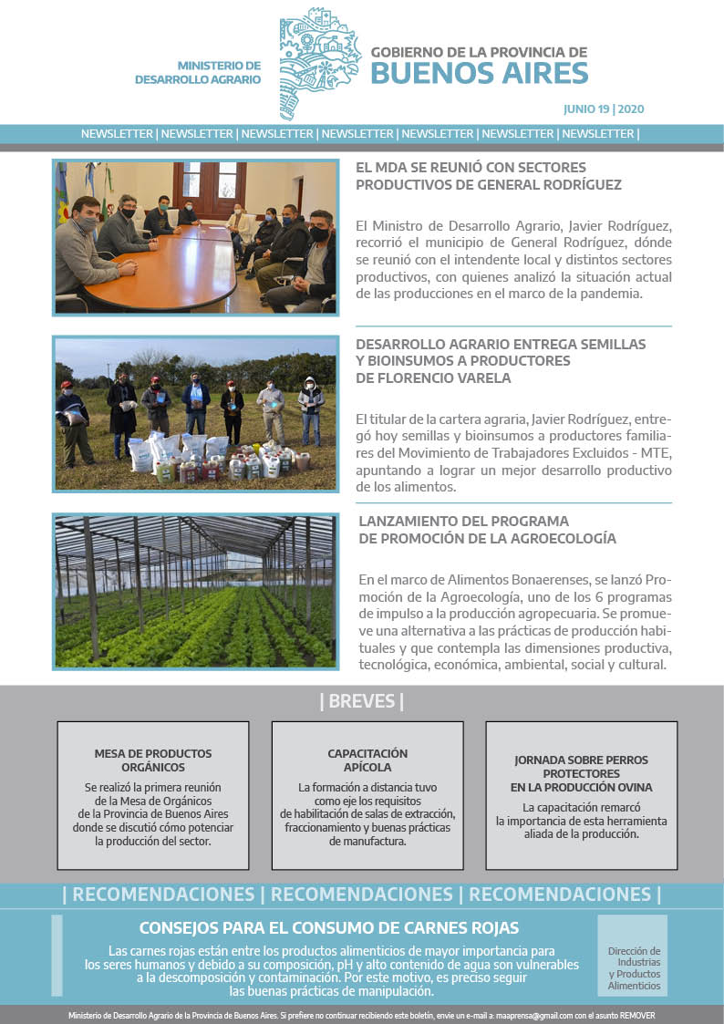 Newsletter 19/06/2020