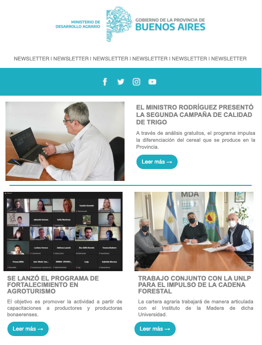 Newsletter 15/10/2021