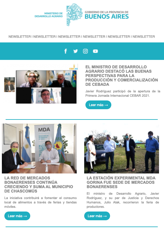 Newsletter 23/04/2021