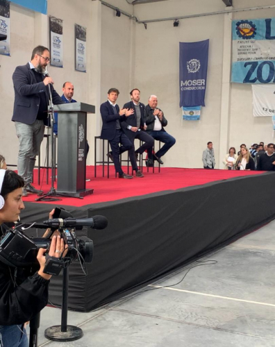 Anuncio de subsidio a cooperativas en Baradero