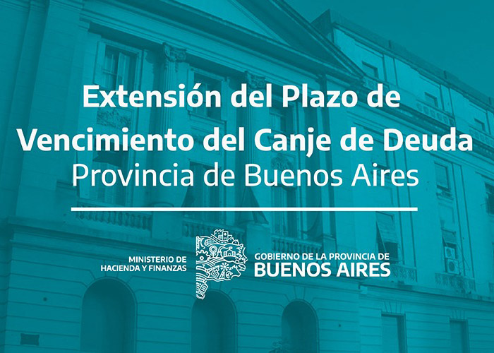 La Provincia extiende el plazo de vencimiento de la oferta del canje de deuda