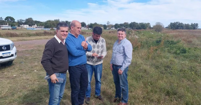 Seiano recorrió obras en Pehuajó