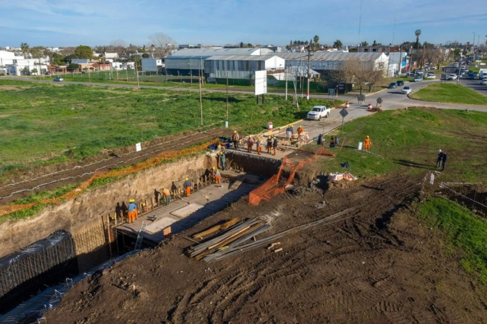 Avanzan las obras en el Arroyo Regimiento