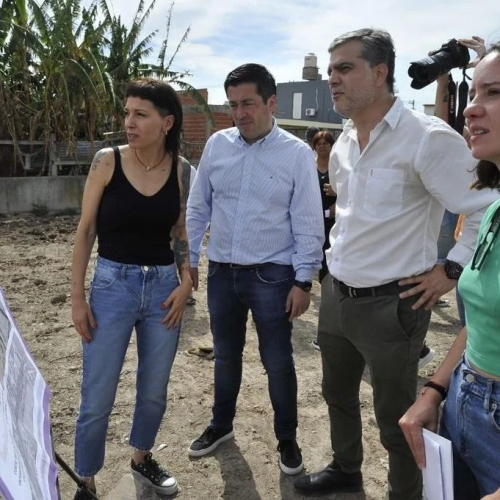 Seiano junto a Nardini y Mayra Menzona en Quilmes