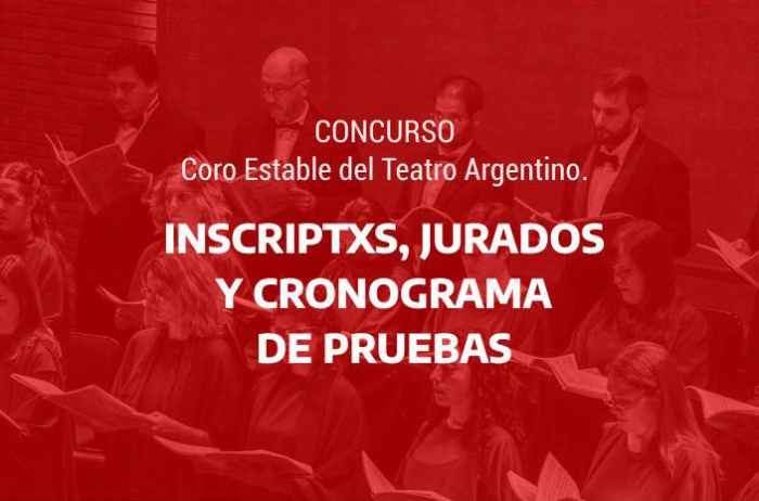 Concurso - Orquesta Estable: Listado de inscriptxs, jurados y cronograma de pruebas