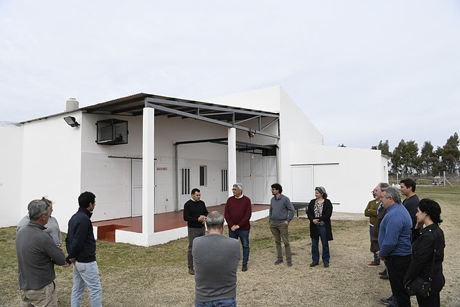 El ministro Javier Rodríguez recorrió el frigorífico municipal de Guaminí El ministro Javier Rodríguez recorrió el frigorífico municipal de Guaminí