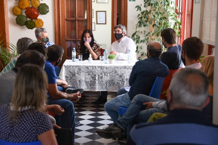 EL MINISTRO RODRÍGUEZ FUE RECIBIDO POR PRODUCTORES DE TANDIL